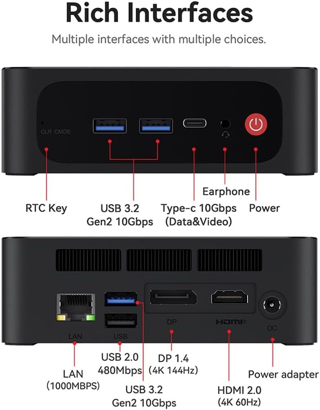 Beelink SER5 MAX 5800H 32GB DDR4、500G Amazon.co.jp: Beelink AMD Ryzen7 SER5 MAX 5800H ミニ PC